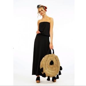 Veronica M Strapless Dropwaist Maxi Dress Stretchy